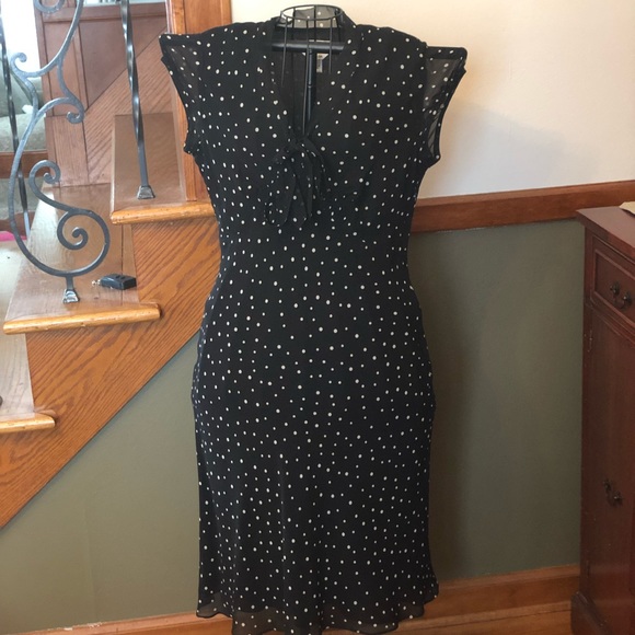 Talbots Dresses & Skirts - Gorgeous Talbots Silk Polka Dot Dress 8 NWOT